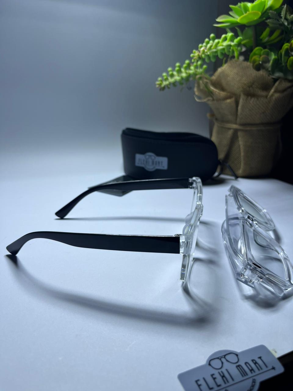 Crystal Edge Dual Tone Sunglasses