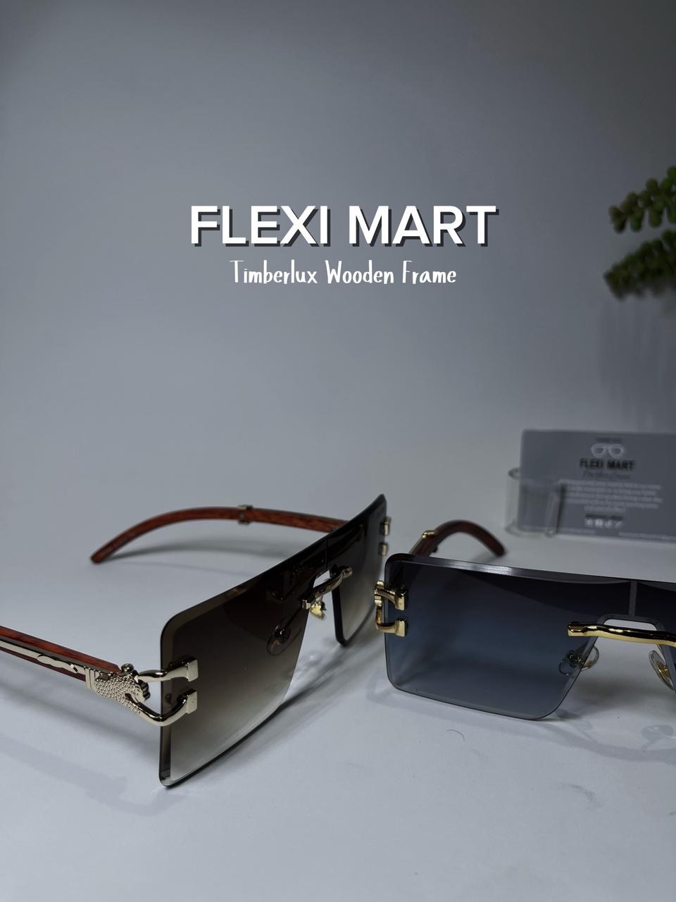 TimberLux Rimless Gradient Sunglasses