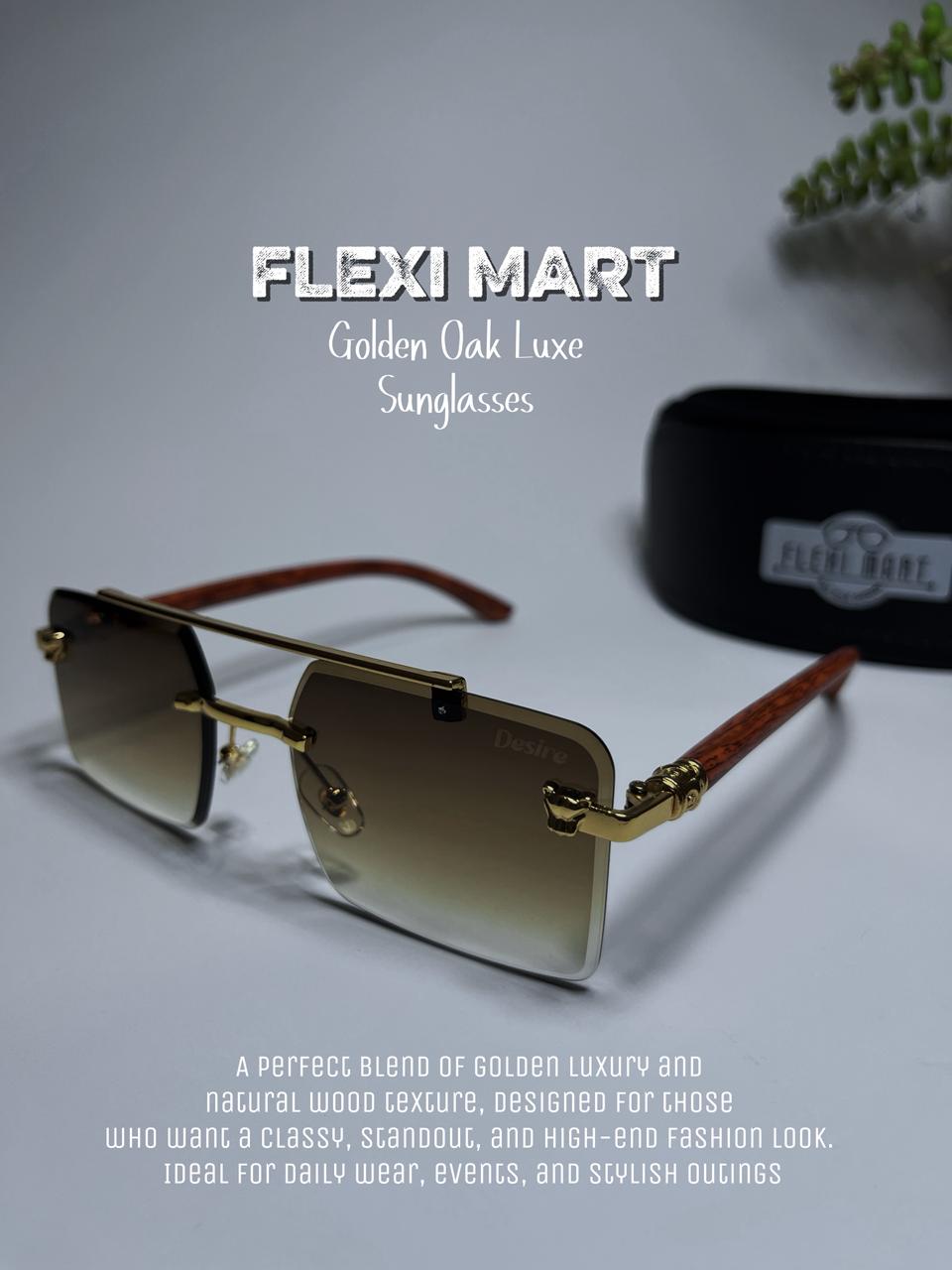 Golden Oak Luxe Sunglasses