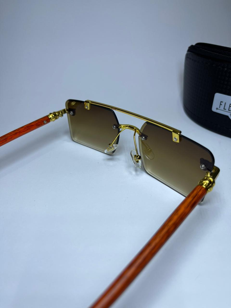 Golden Oak Luxe Sunglasses