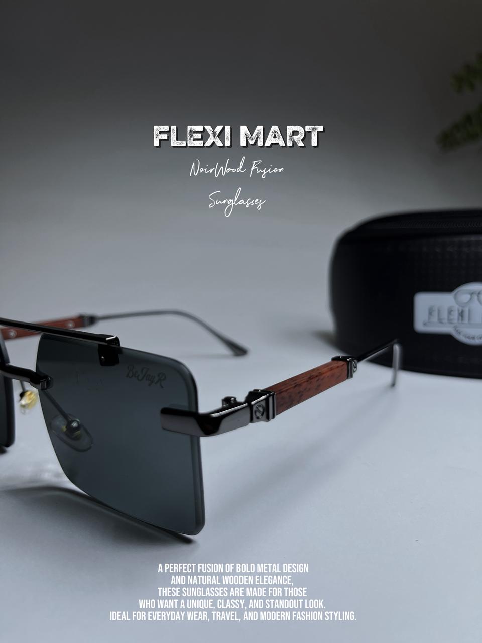 Noir Wood Fusion Sunglasses