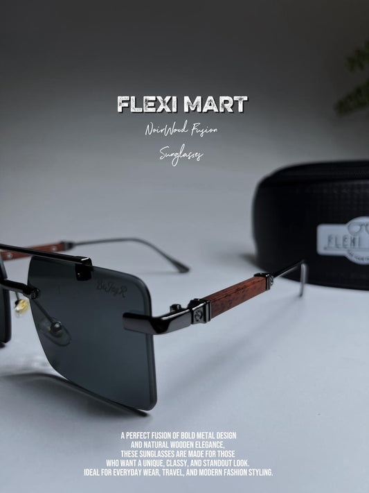 Noir Wood Fusion Sunglasses