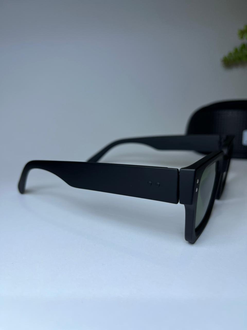 Shadow Edge Matte-Black Sunglasses