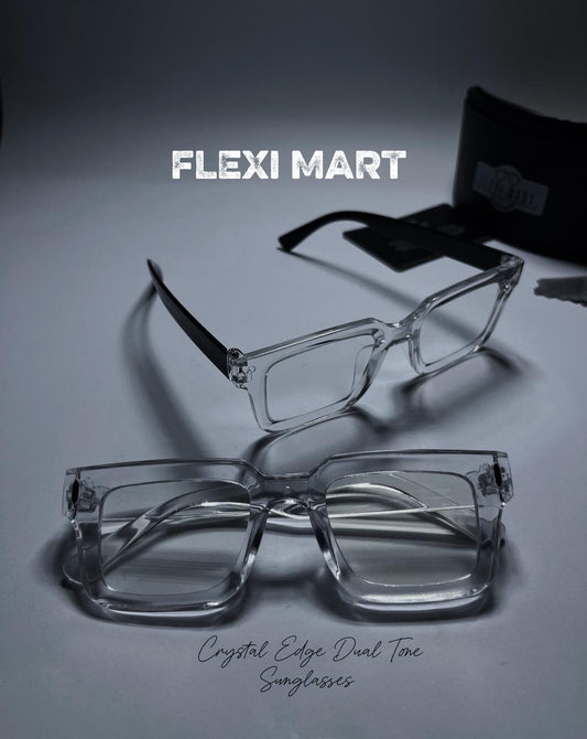 Crystal Edge Dual Tone Sunglasses