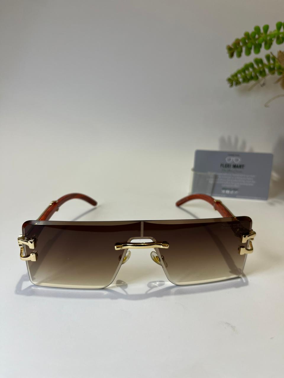 TimberLux Rimless Gradient Sunglasses