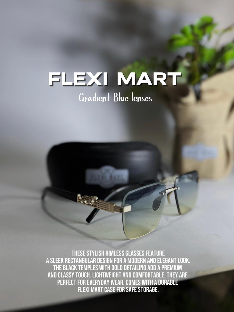 Gradient Blue lenses